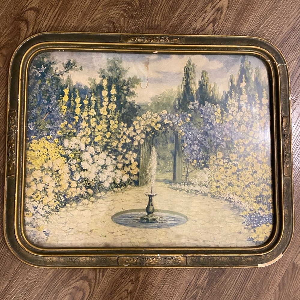 Antique garden artwork